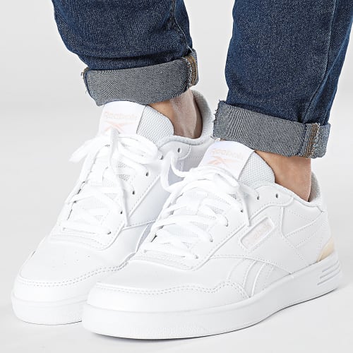 Baskets Femme Reebok Court Advance Clip 100033850 White Possibly Pink Footwear White
