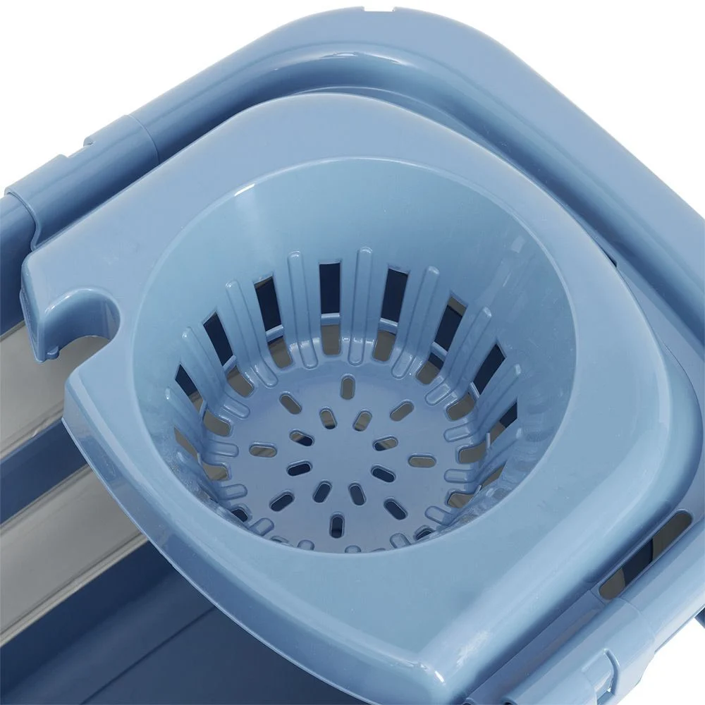 Seau essoreur rétractable 20L bleu