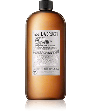 L:A BRUKET Cleansing 104 Refill Hand & Body Wash Bergamot/Patchouli 1000ml