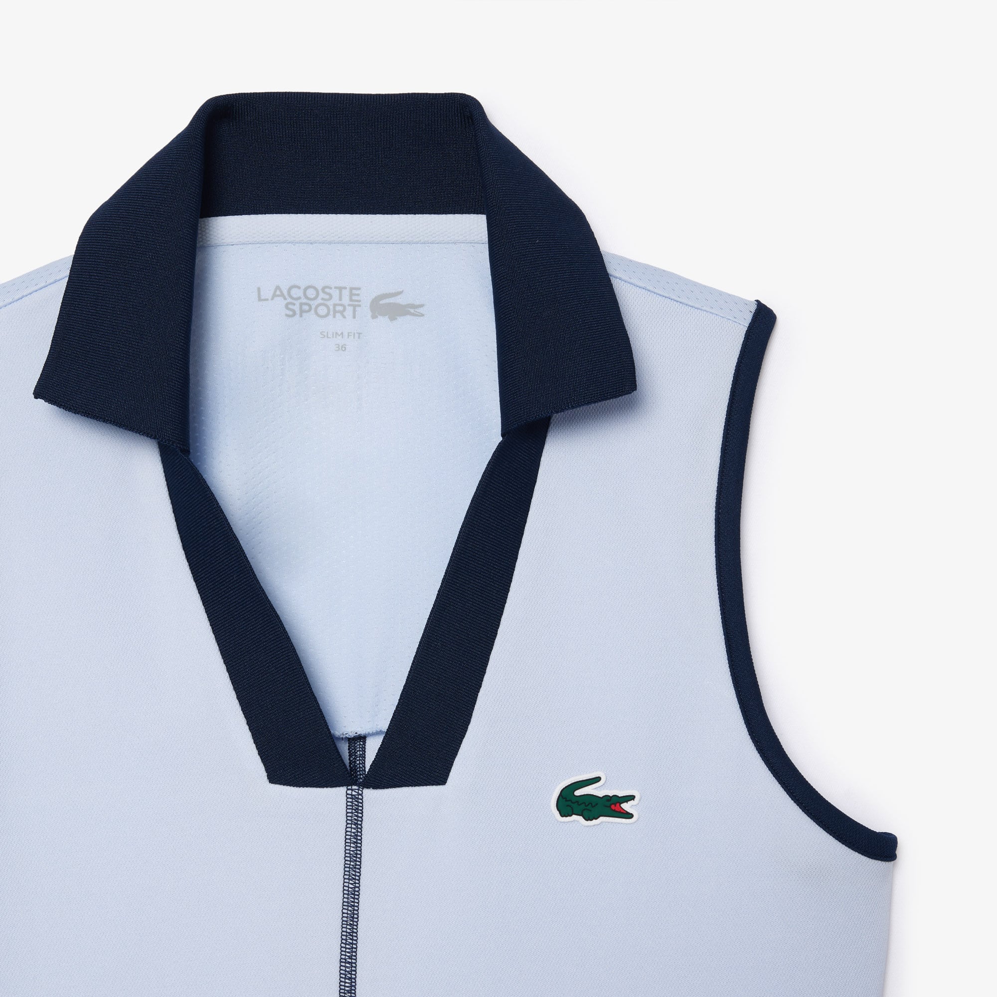Polo Tennis Ultra-Dry Manches Courtes - Bleu - Lacoste - Femme