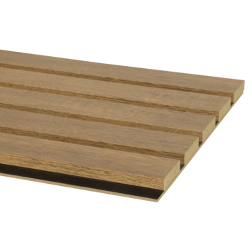 Kleurstaal lattenwand Decowall Essential brons eiken 30x25cm