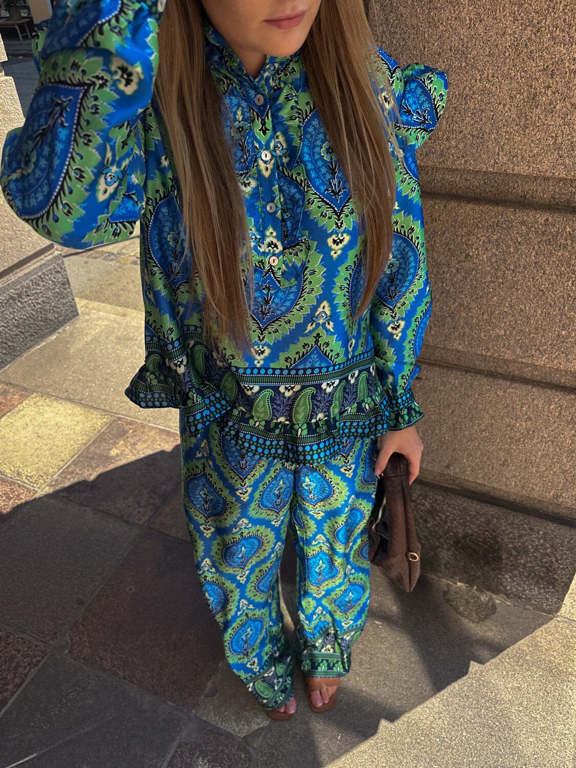 Noella Reno Blouse 1308 trisha blue print