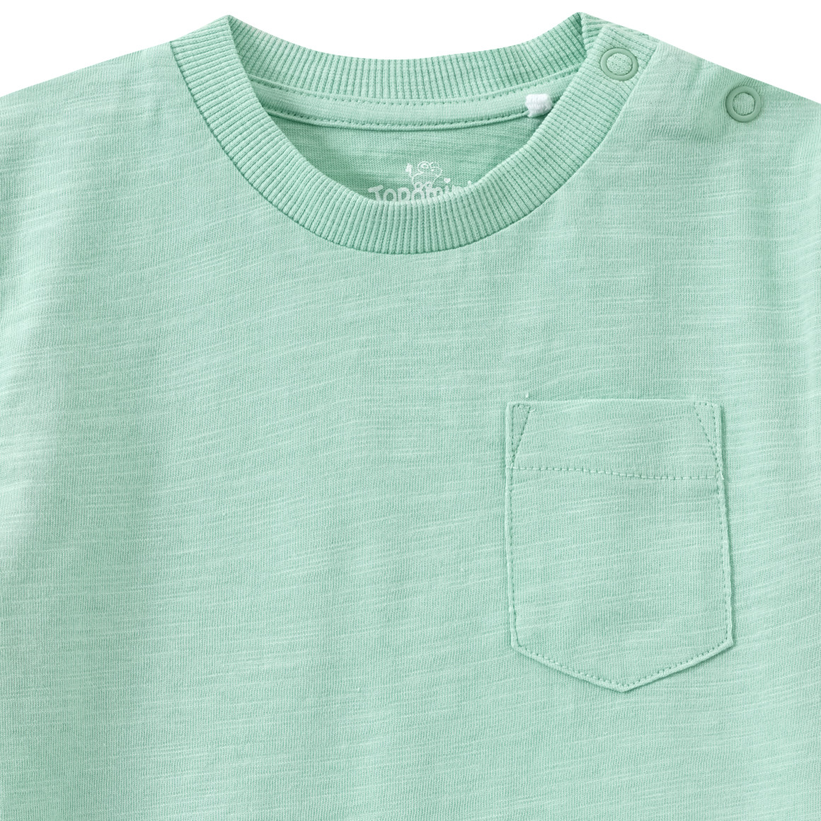 Topomini Baby T-Shirt mit Brusttasche hellgrün