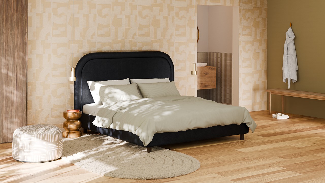 Bed Amber - Velvet glow navy