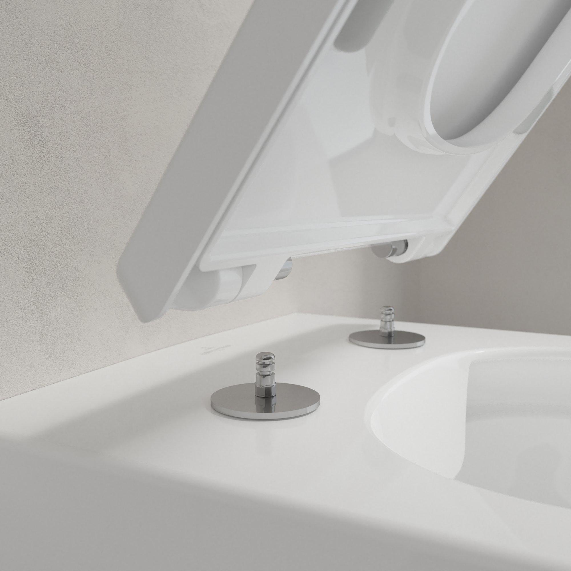 Villeroy & Boch Memento 2.0 softclose toiletzitting met quick release wit glans
