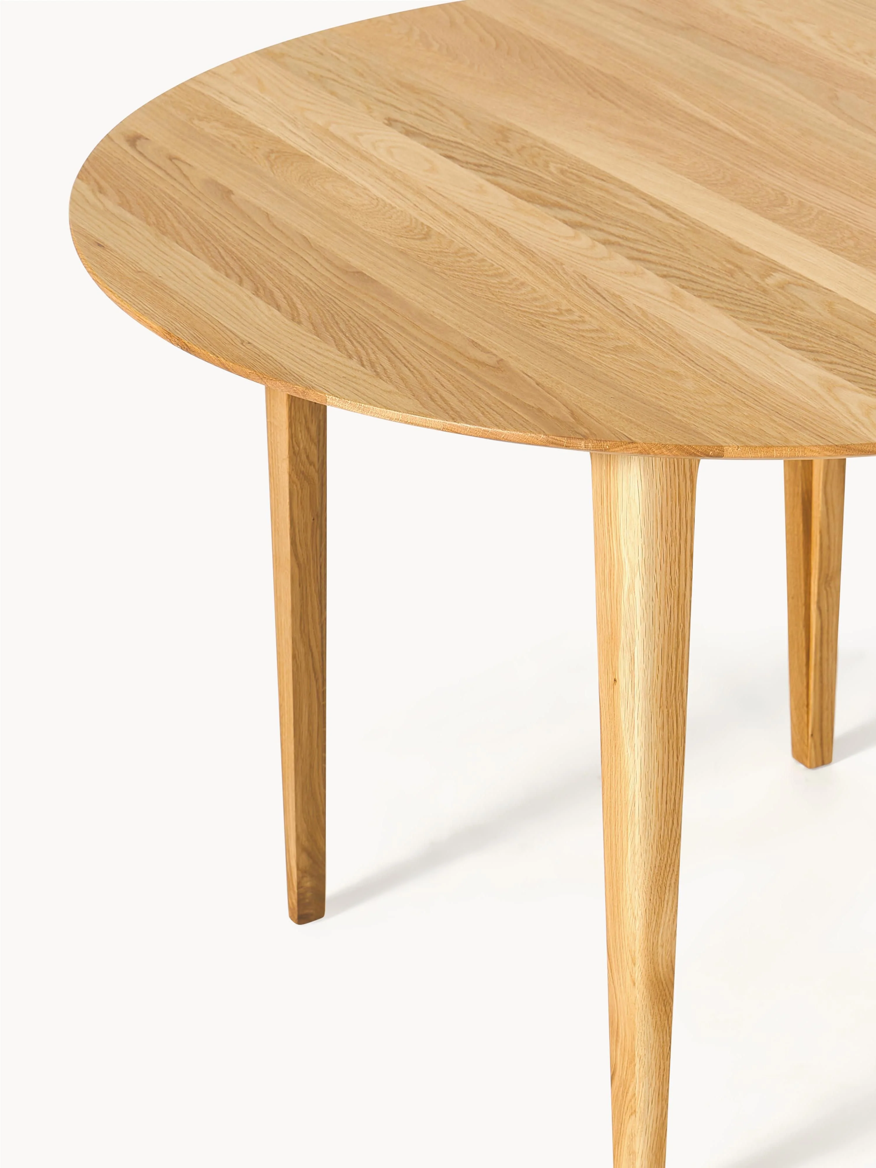 Ronde eettafel Archie van eikenhout, Ø 110 cm