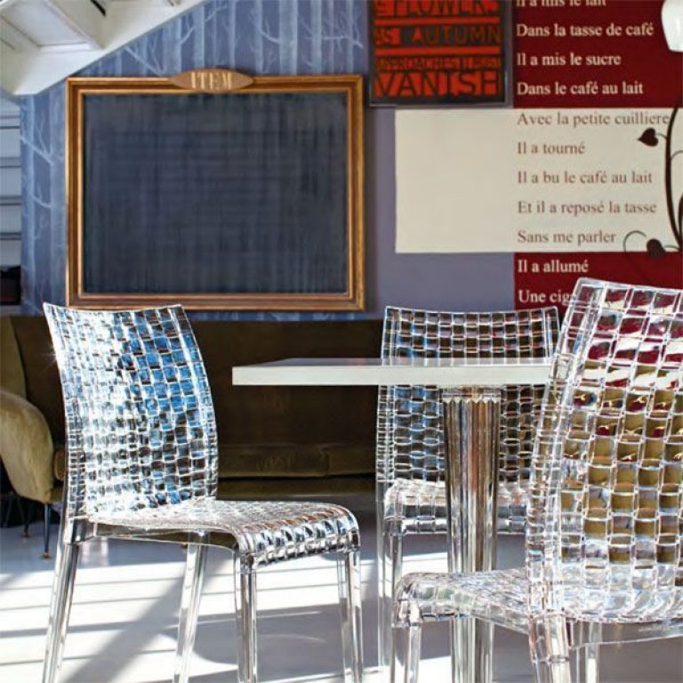 Kartell TopTop voor Dr YES tafel vierkant 70x70 zwart
