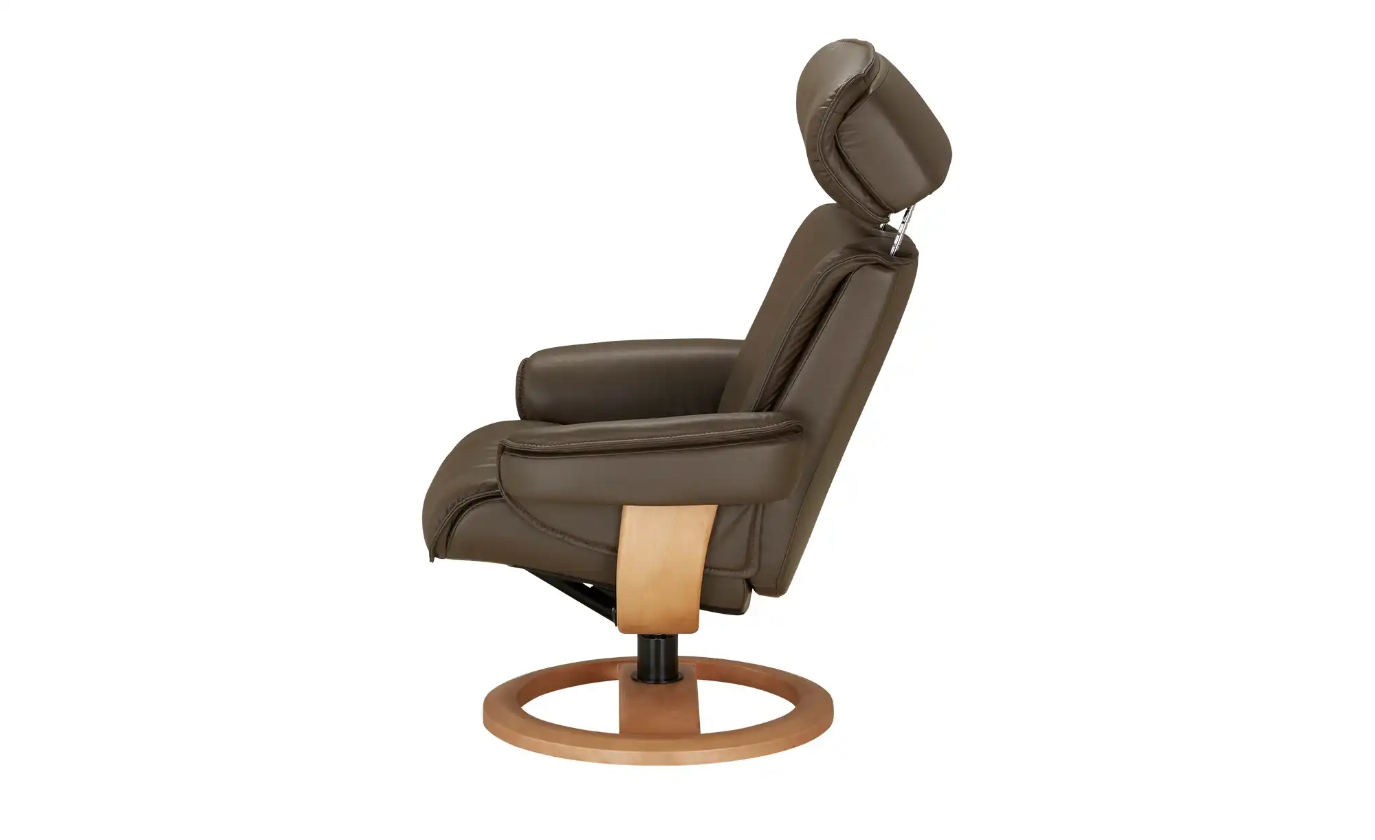 Nordic Life Sessel-Hocker-Set aus Echtleder INC97
