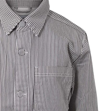 Hound Jakke - Cropped - Stribet - Blåck/Off White