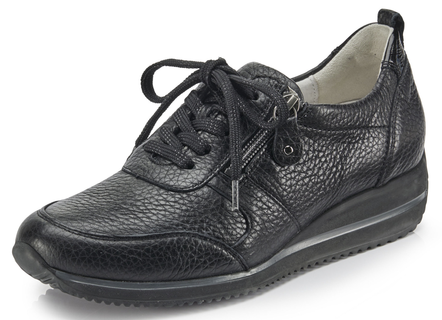 Waldläufer Schnürschuh mit praktischem Reißverschluss