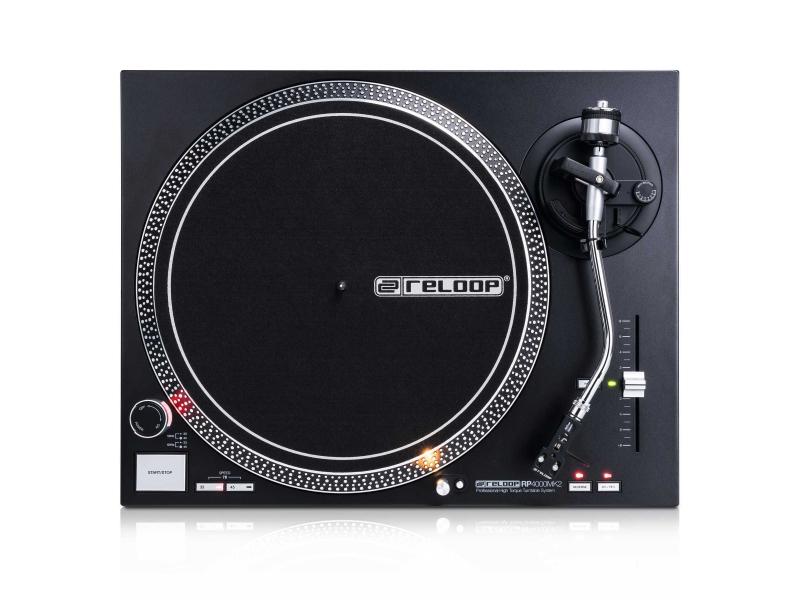 Reloop Plattenspieler RP-4000MK2 Schwarz DJ-Plattenspieler mit quarzgesteuertem High-Torque-Direktantrieb