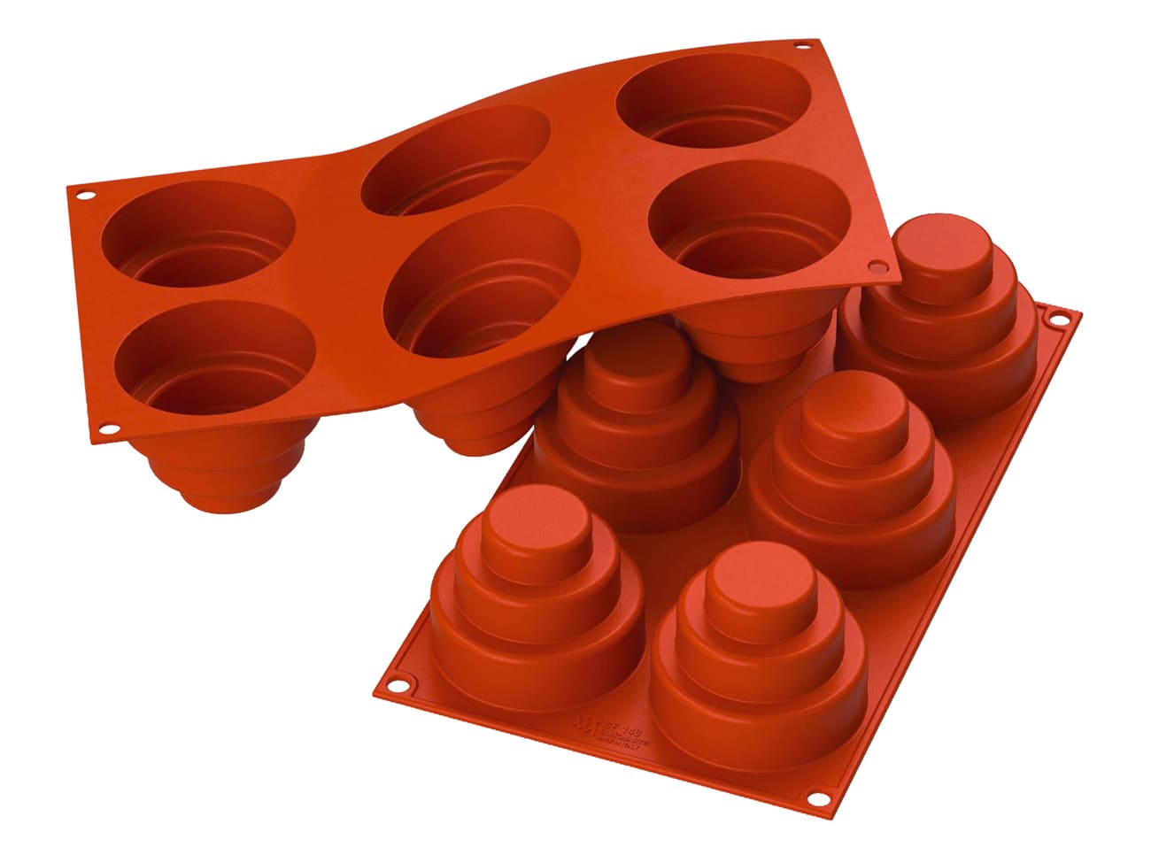Moule silicone Silicon Flex - 6 wonder cakes Ø 7,5 cm - 30 x 17,5 cm - Silikomart
