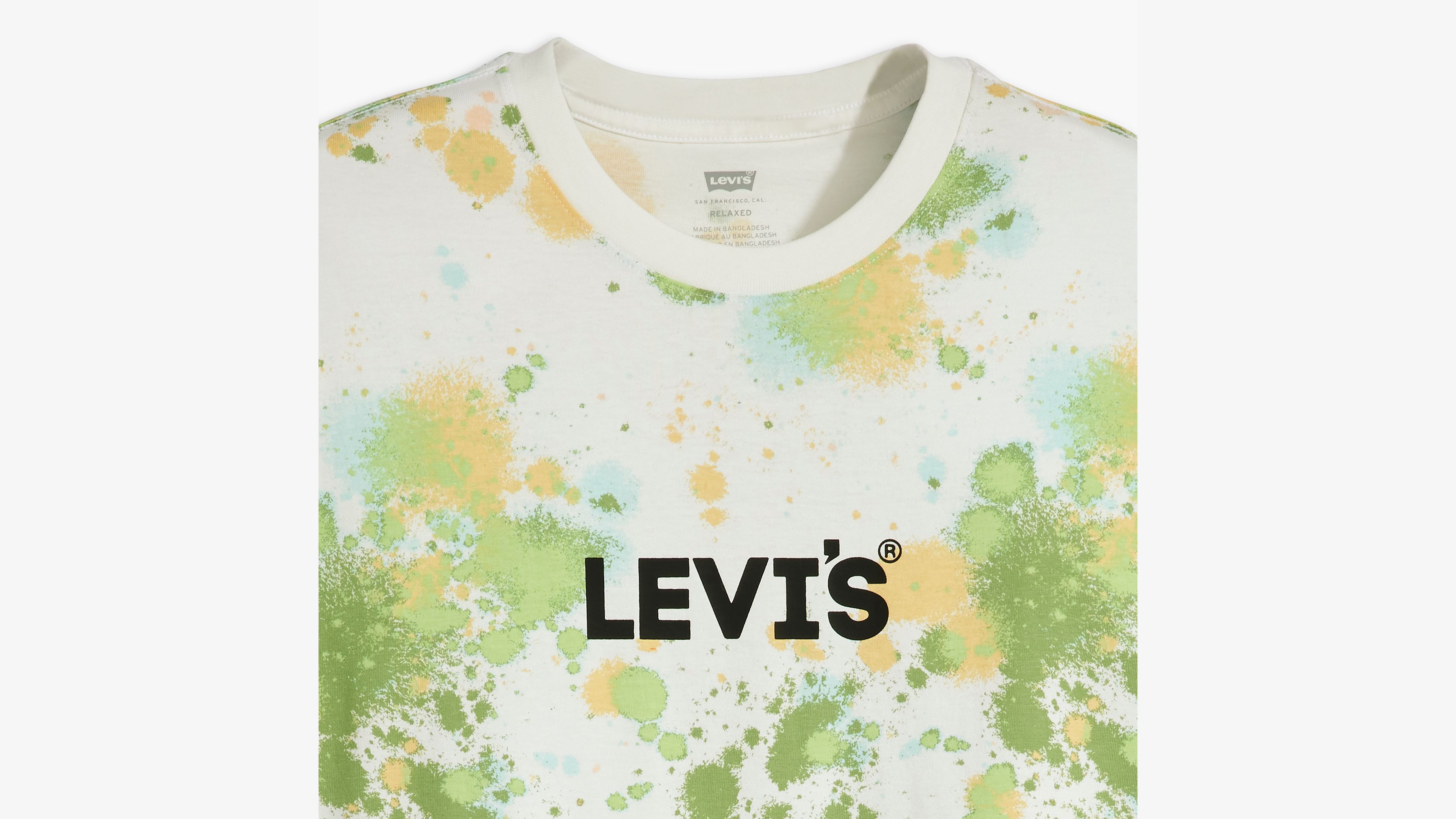 T-shirt graphique Relaxed - Headline Logo Aop Tee Paint Splatter - Multicolore