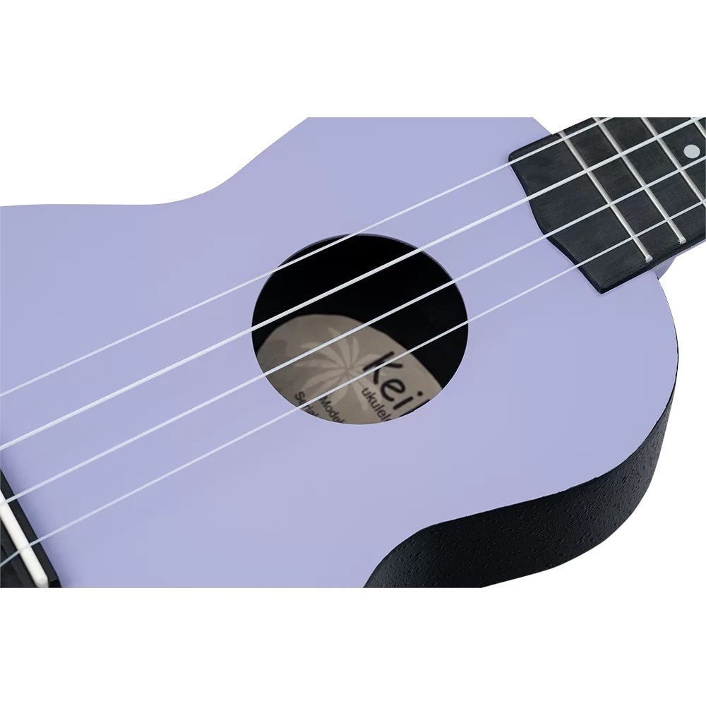 Ortega Keiki K2-LAF Soprano Size Ukulele Lavender Field sopraan ukelele set