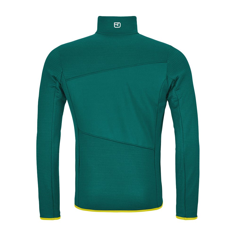 Ortovox FLEECE GRID - Polaire Homme pacific green