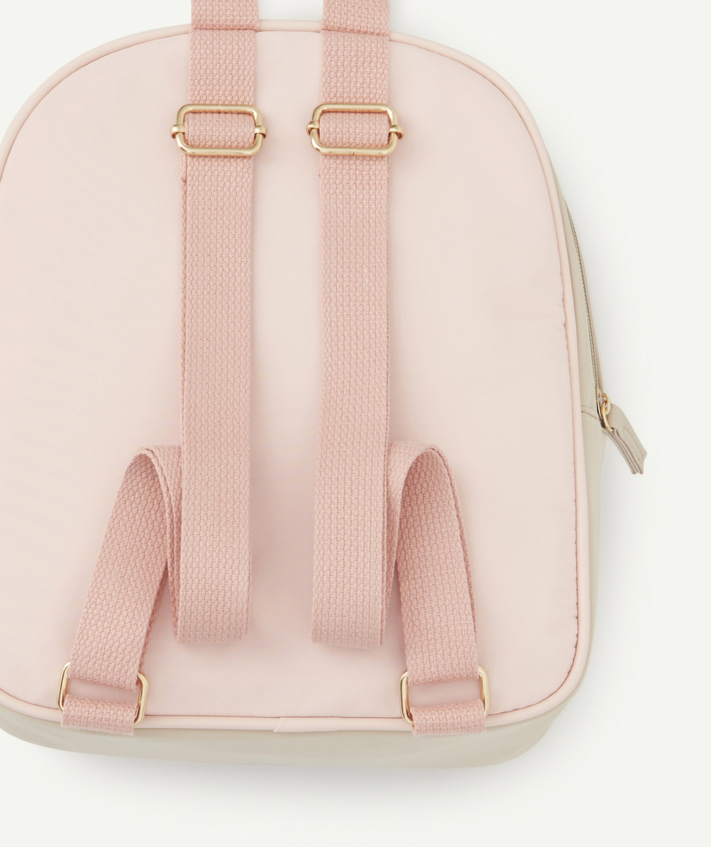 SAC À DOS MATELASSÉ BÉBÉ FILLE ROSE AVEC IMPRIMÉ LÉOPARDS