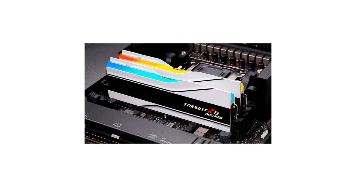G.Skill64 GB DDR5-6000 kit werkgeheugen  (Wit, F5-6000J3636F32GX2-TZ5NRW, Trident Z5 Neo RGB, XMP, AMD EXPO)