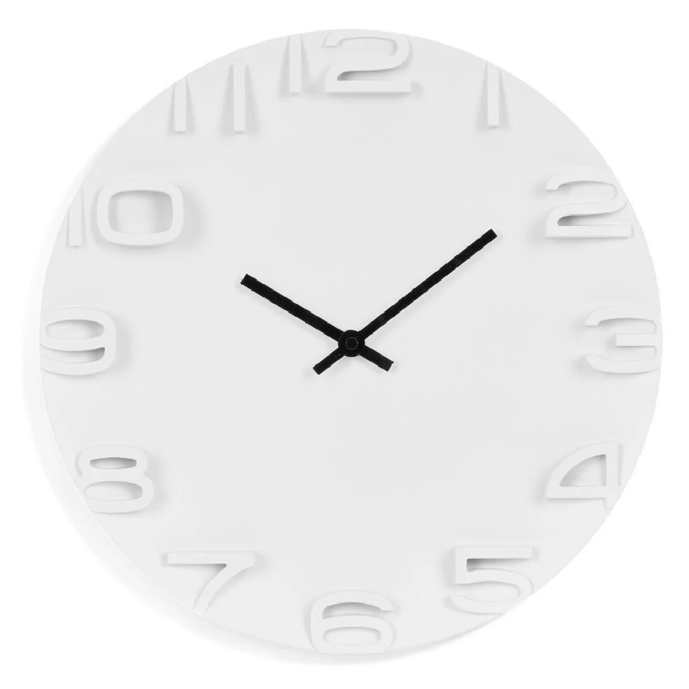 Horloge ronde blanche Ø35 cm