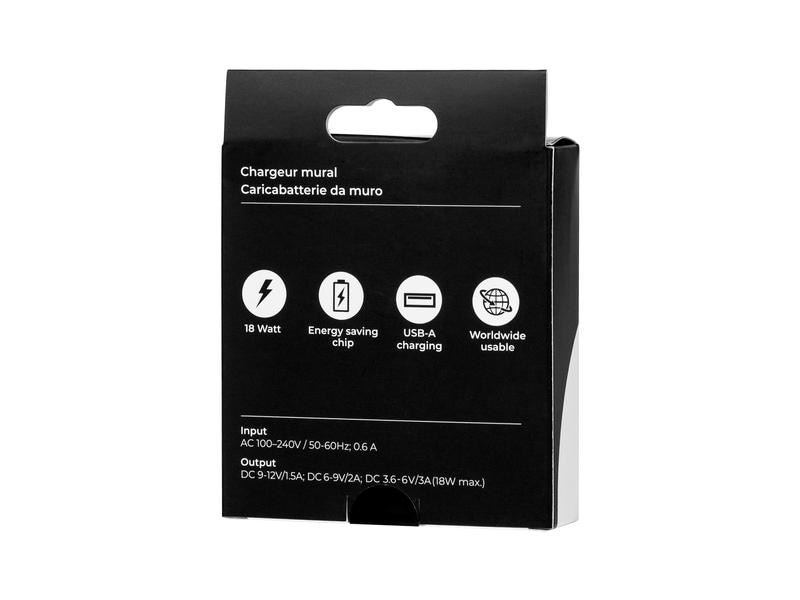 onit USB-A-Wandladegerät QC3.0 18 W Weiss Kompakter USB-A-Ladeadapter für mobile Geräte