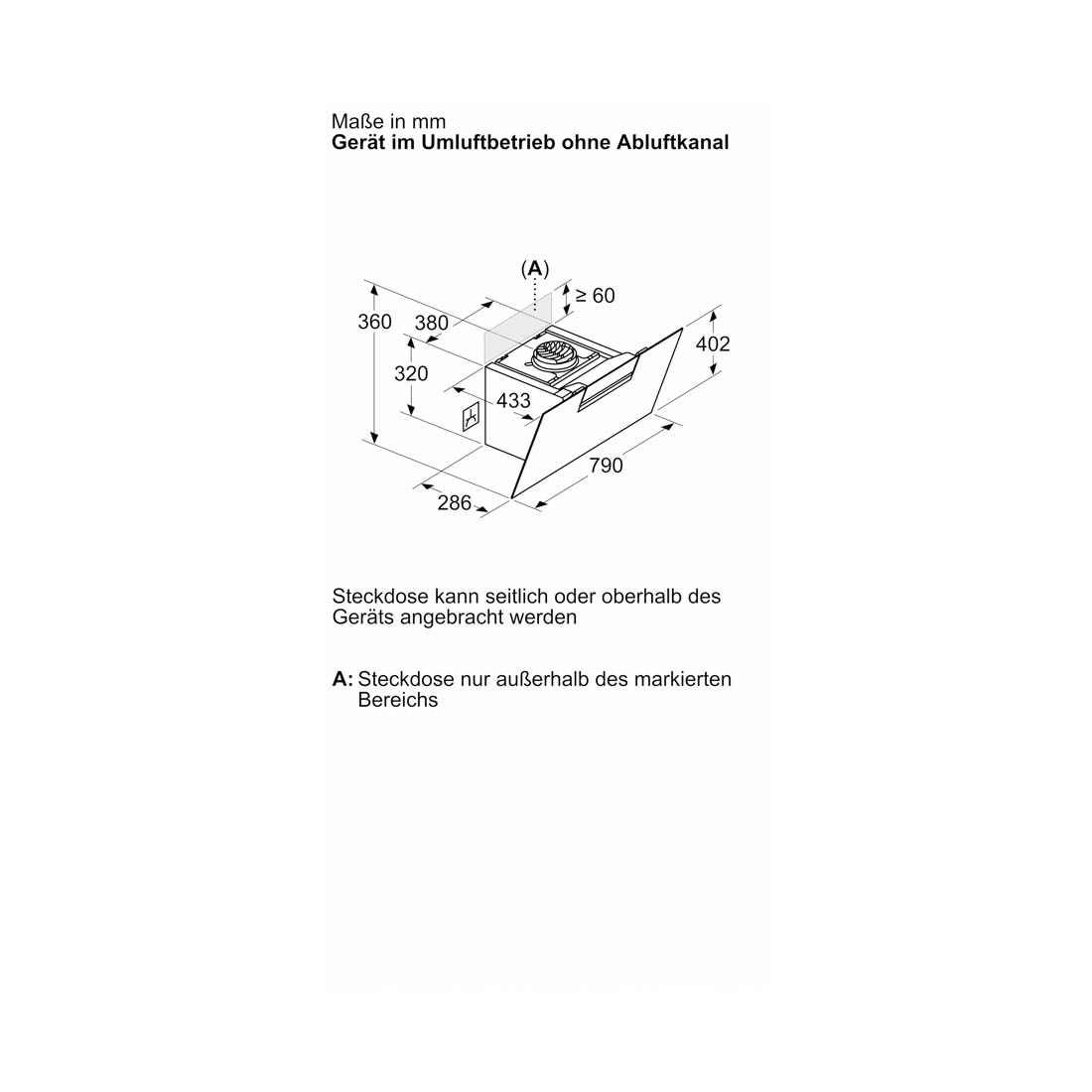 Bosch DWK87FN60 Schrägesse 80cm