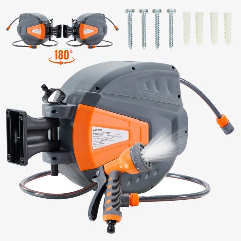 Automatischer Gartenschlauchaufroller 20m