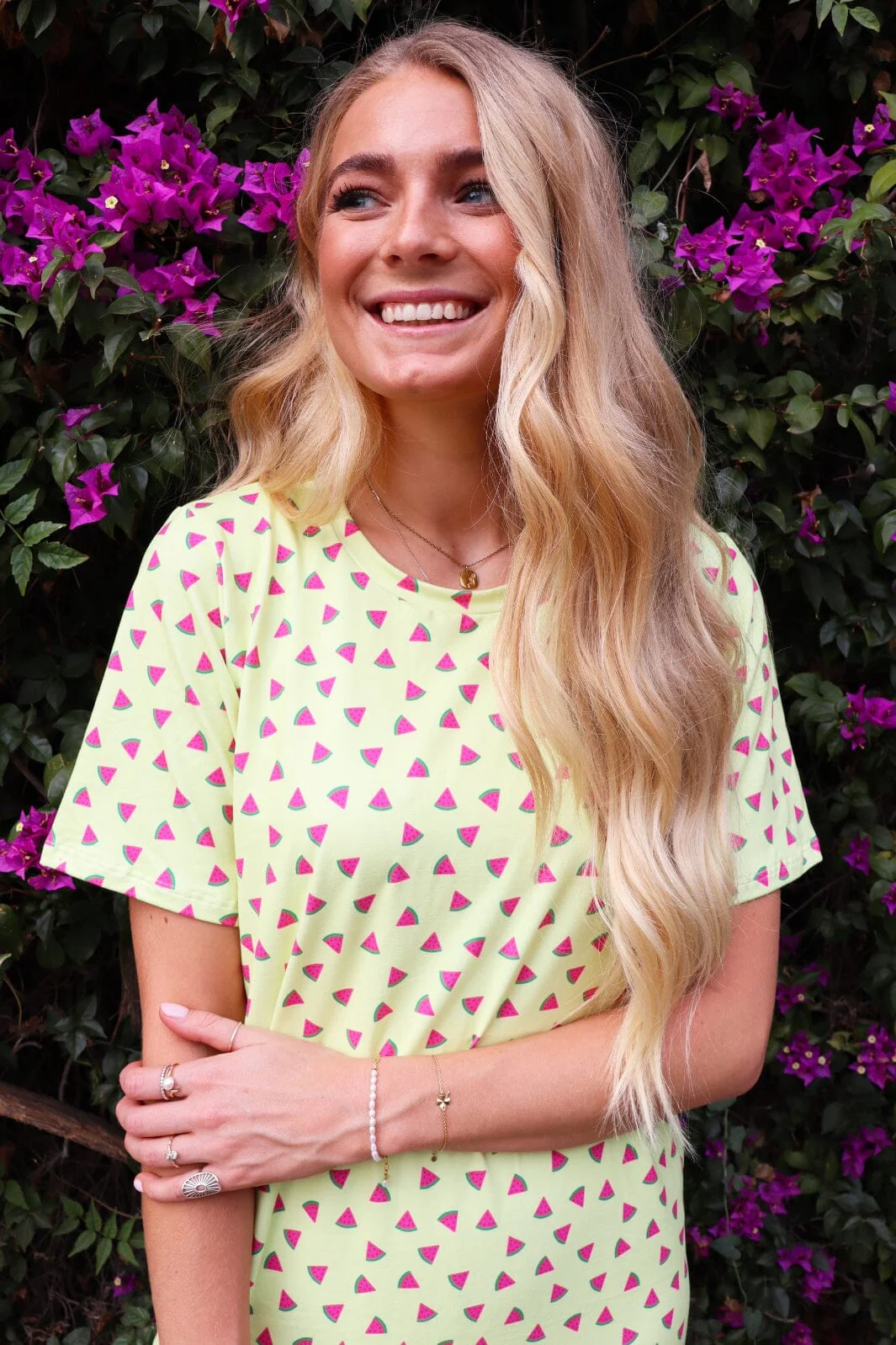 Liberte Alma-Tshirt-Dress yellow watermelon