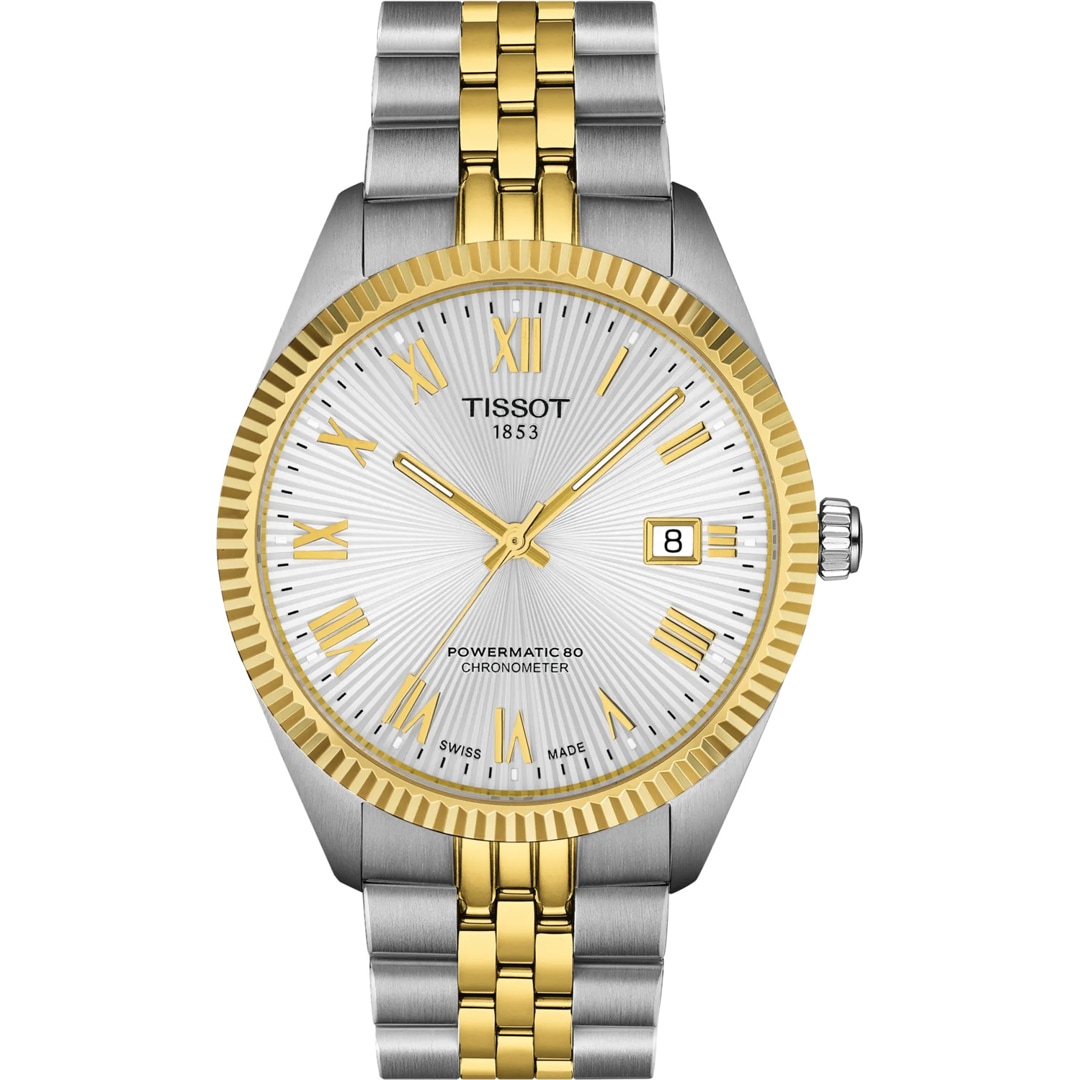 Tissot Ballade Powermatic 80 COSC 39mm Bicolor / Silbrig