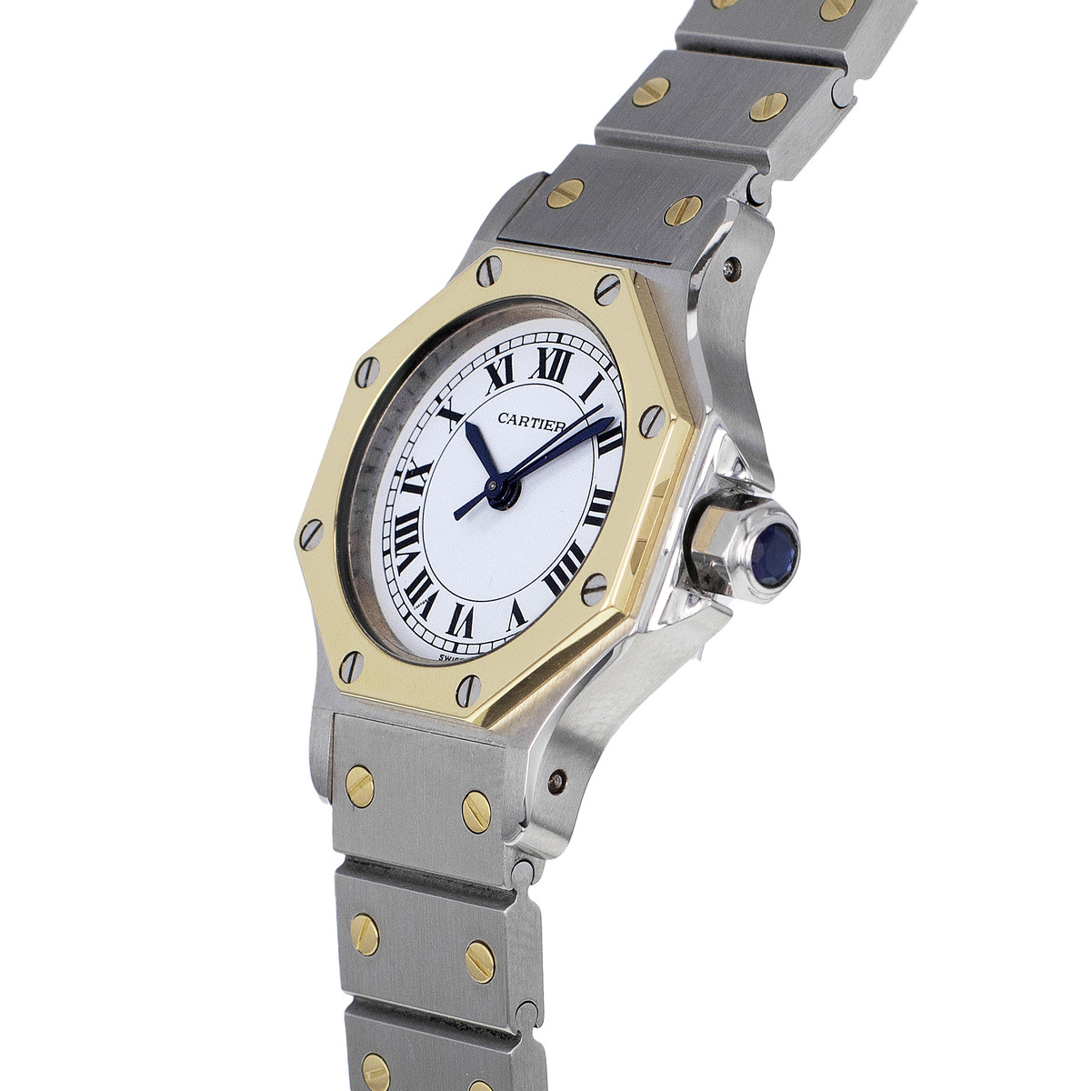 Montre d'occasion CARTIER modéle santos octogonale femme