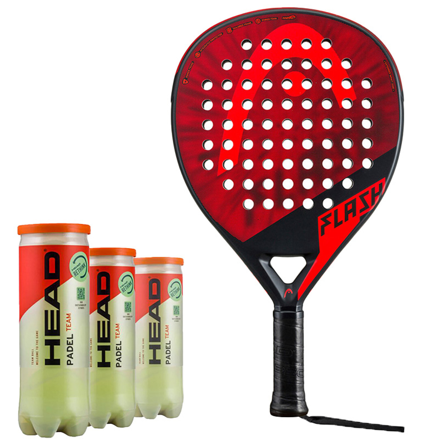 Head Flash Red/Black + Ballen