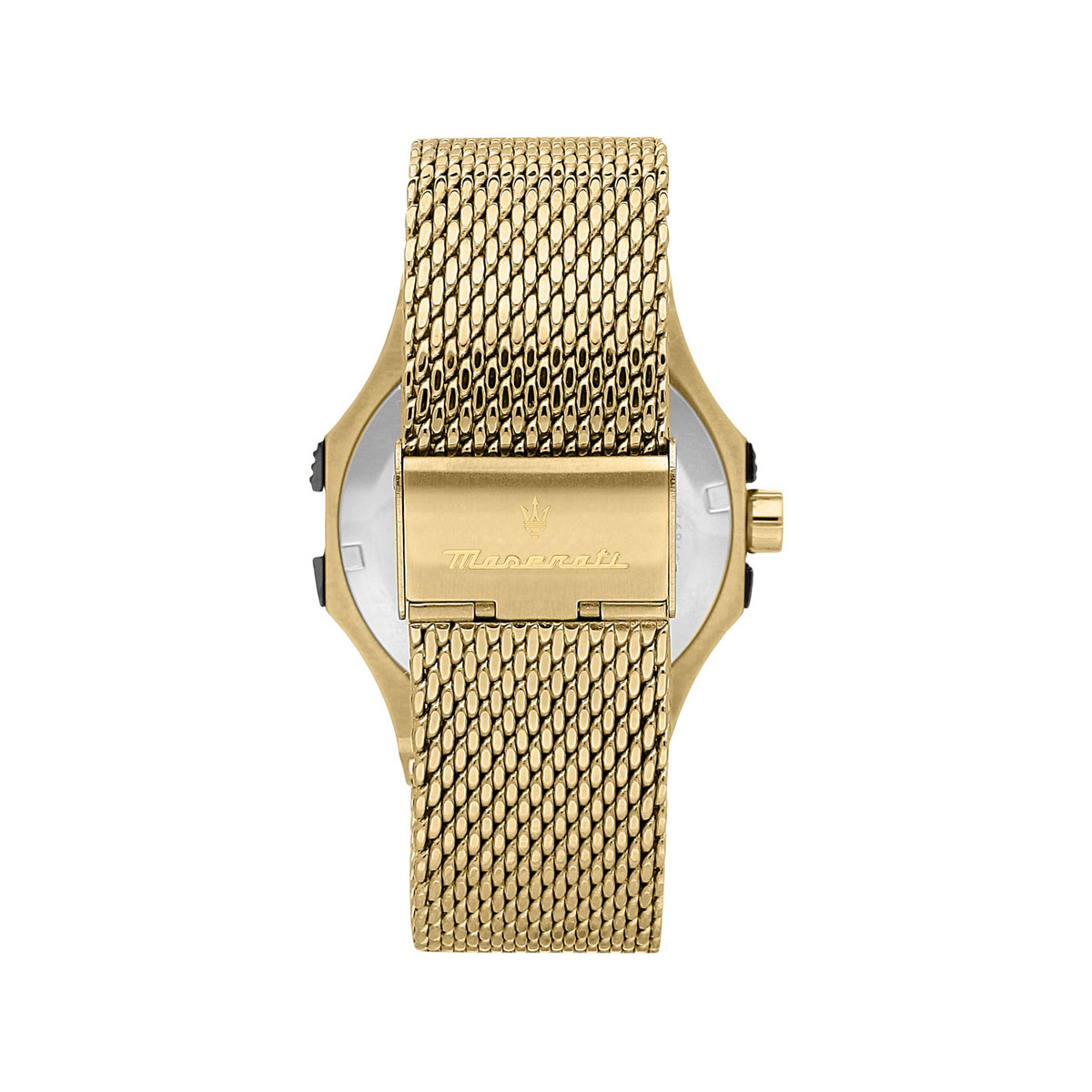 Montre MASERATI homme bracelet acier inoxydable doré jaune