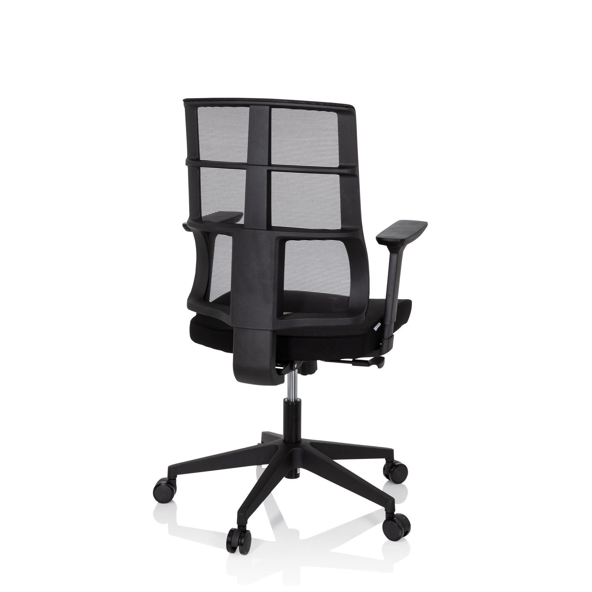 Profi Bürostuhl SPINIO Stoff/Netzstoff mit Armlehnen (höhenverstellbar) hjh OFFICE