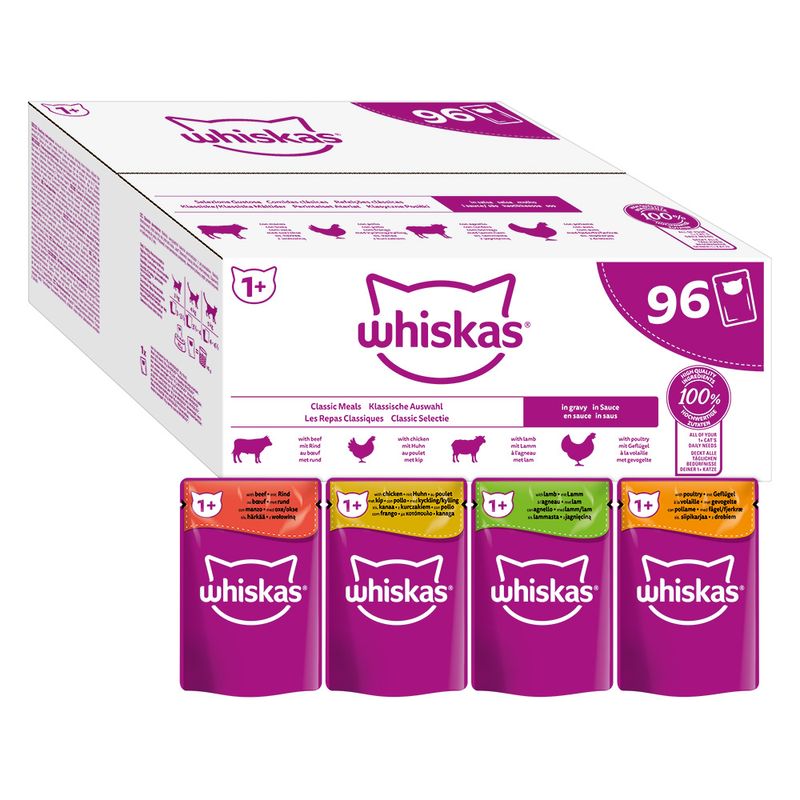 Whiskas 1+, Adult 96 x 85 g