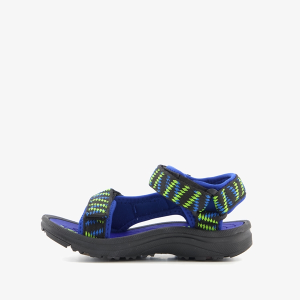 Braqeez jongens sandalen blauw met gele details