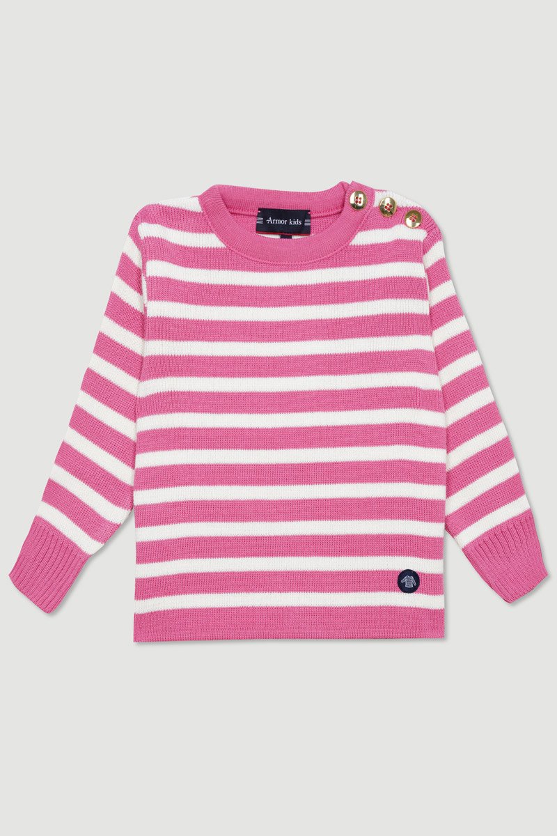 Pull marin rayé Kids - laine et acrylique