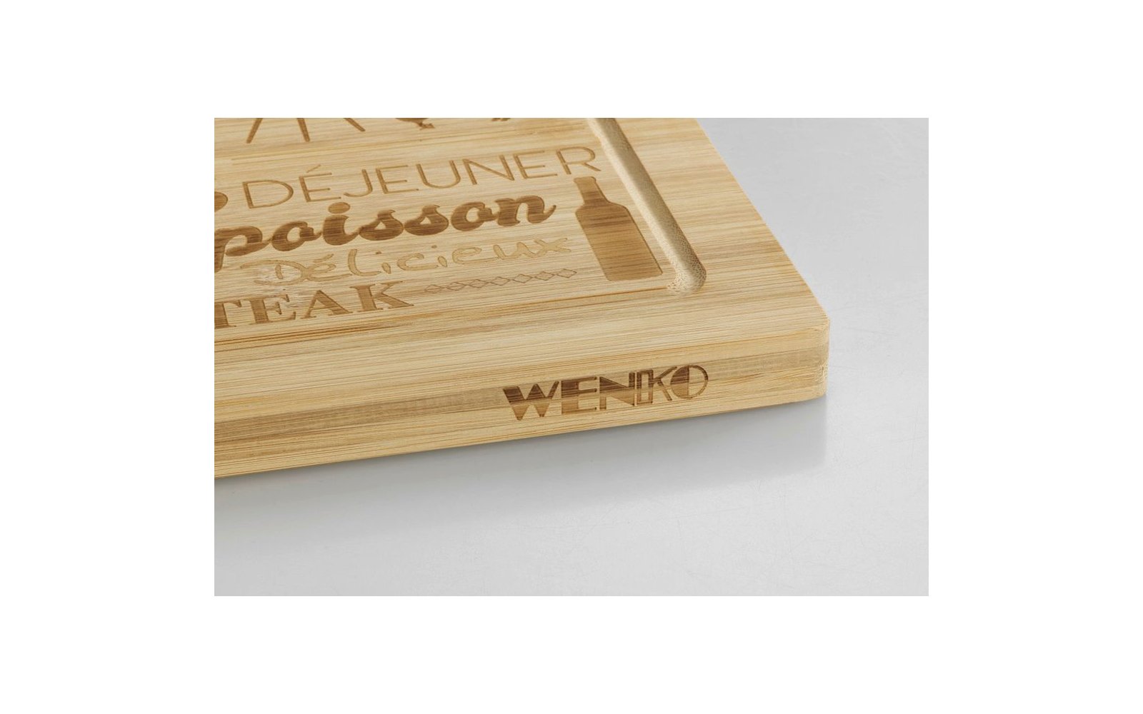 Wenko Steakbrett 33 x 23 cm Bambus