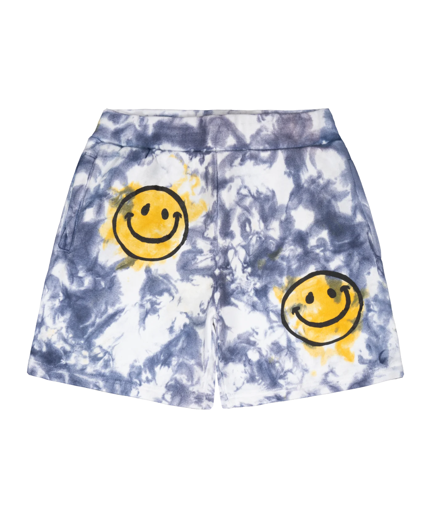 Market Smiley Sun Dye Sweatshort Gelb Blau