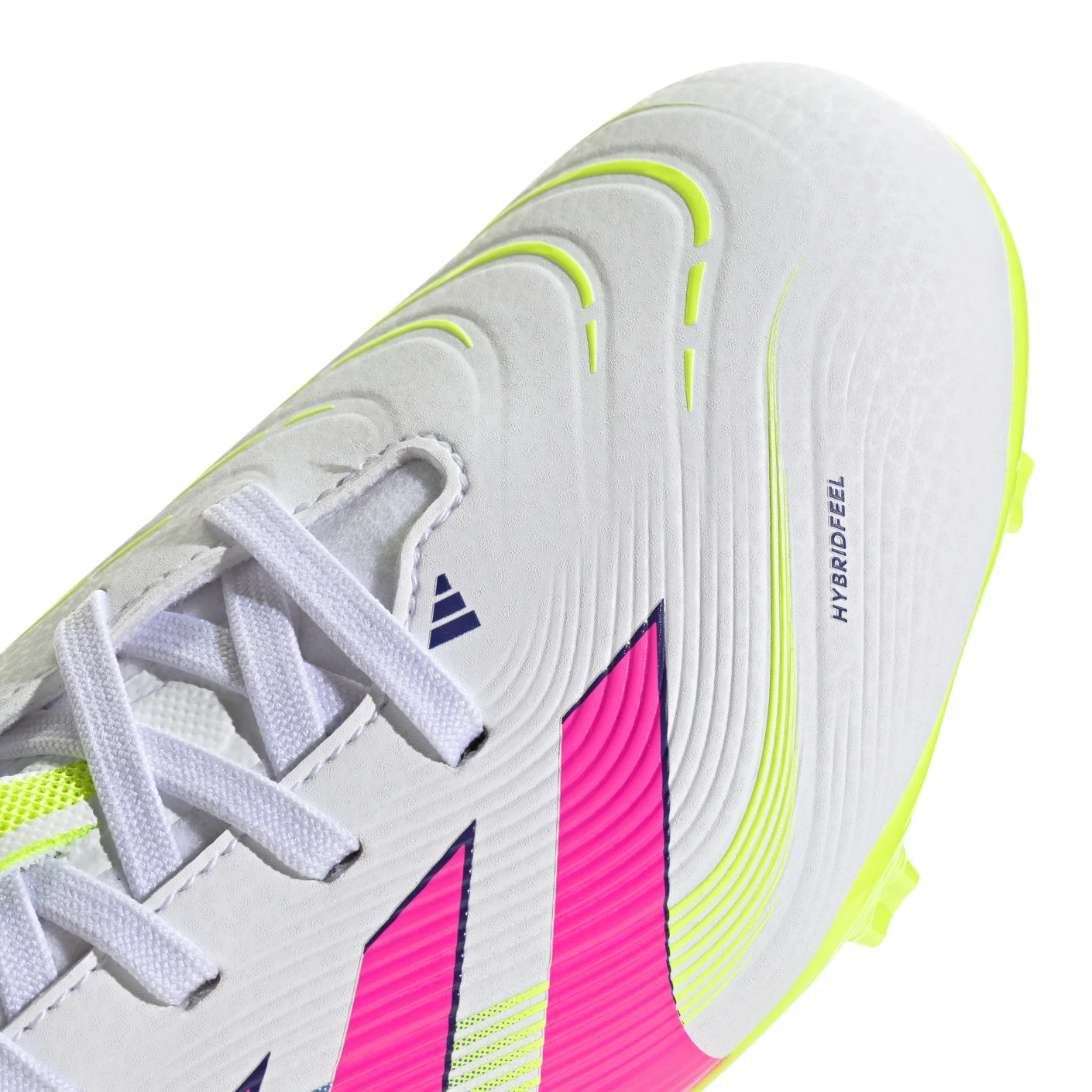 Adidas Predator League Gras / Kunstgras Voetbalschoenen (MG) Kids Wit Roze Neongeel