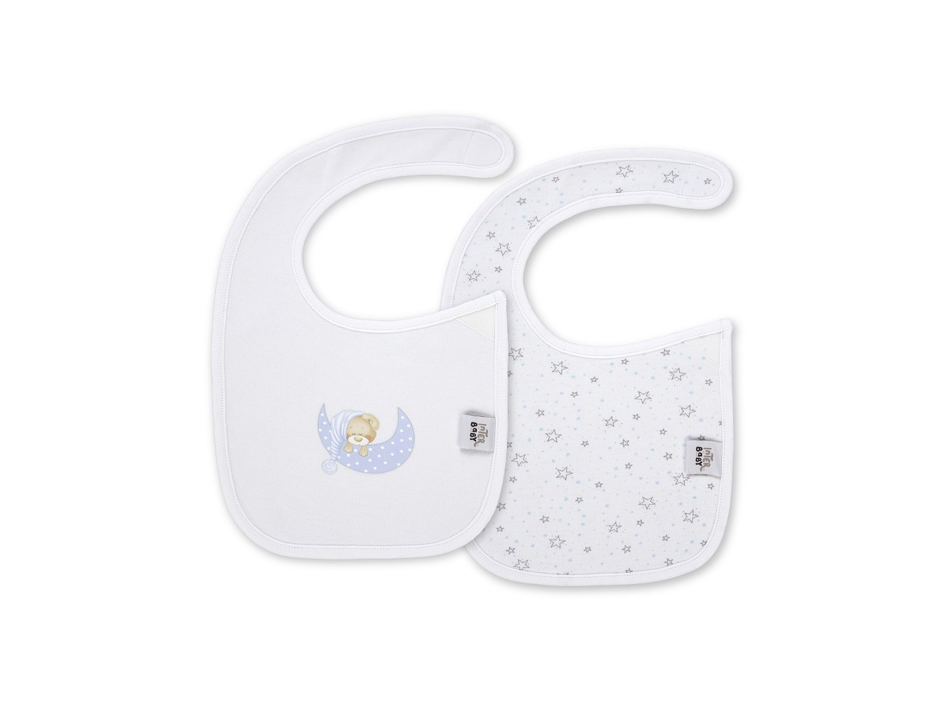 PACK 2 BABETES INTERBABY ESTRELAS AZUL