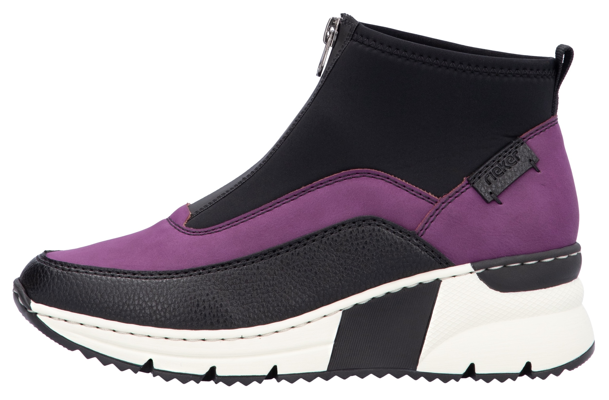 Rieker Keilsneaker  , Stiefelette, Keilboots, High Top Sneaker mit Reissverschluss vorne
