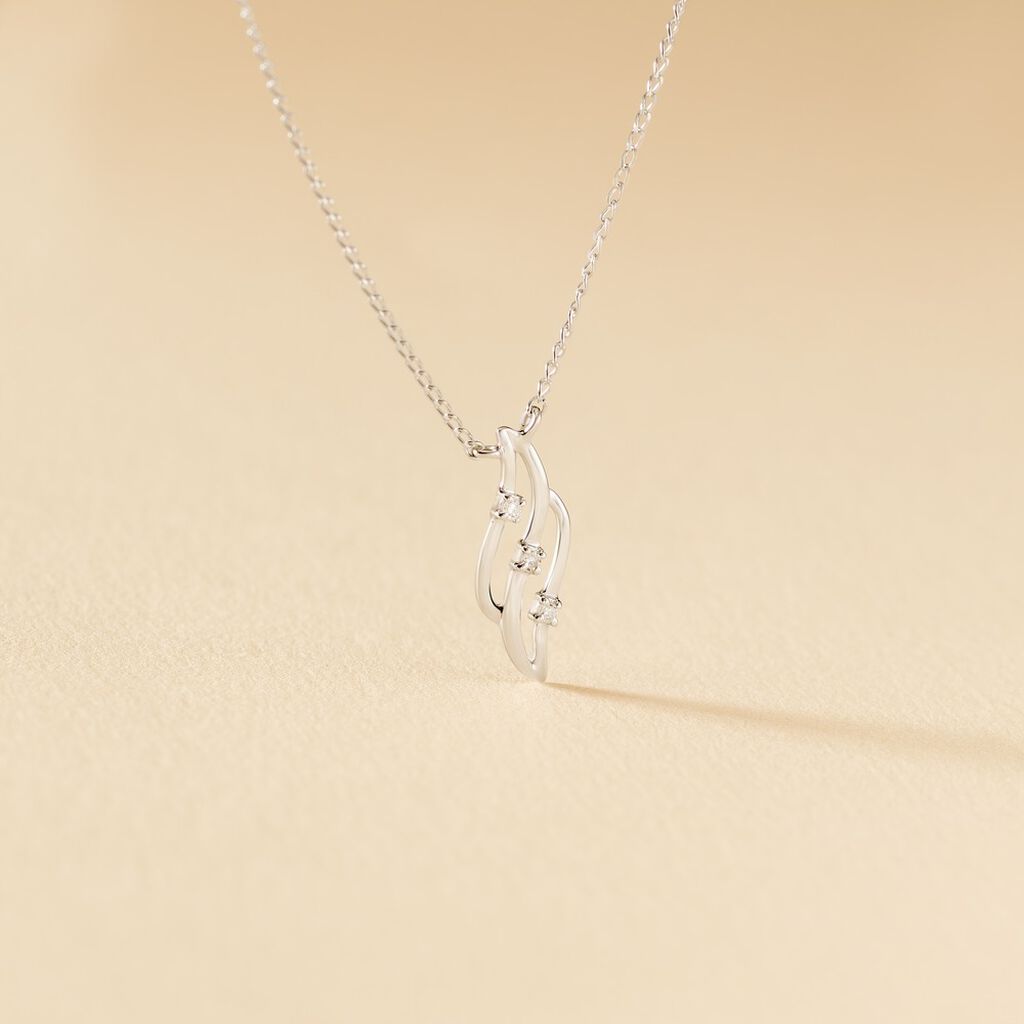 Collier Marnie Or Blanc Diamant