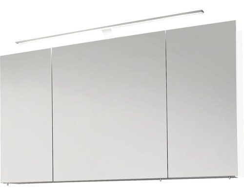 Marlin badkamerspiegelkast, 120 x 17,5 x 68,2 cm, hoogglans wit, 3-deurs, LED, IP20