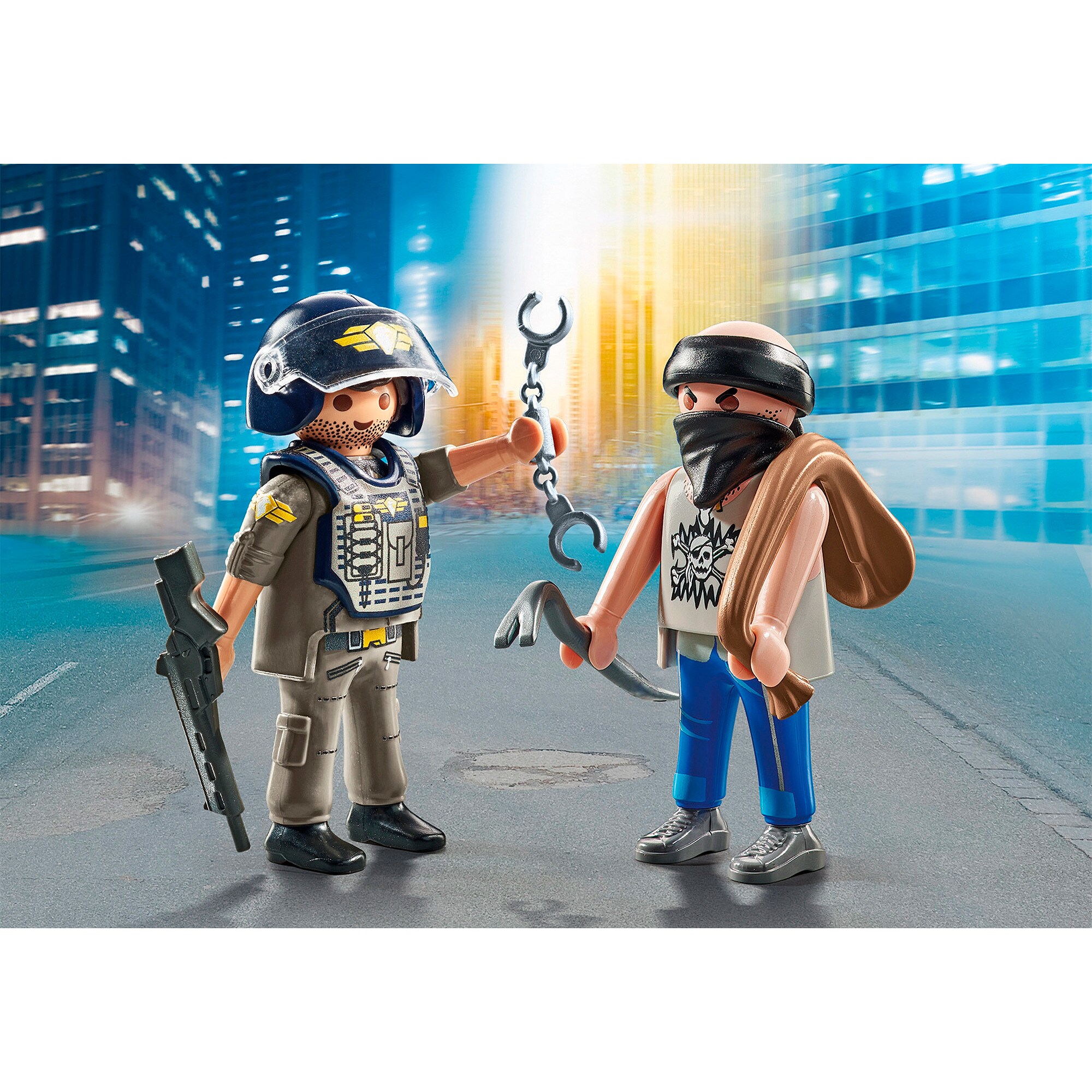 PLAYMOBIL Konstruktionsspielzeug DuoPack SWAT & Bandit