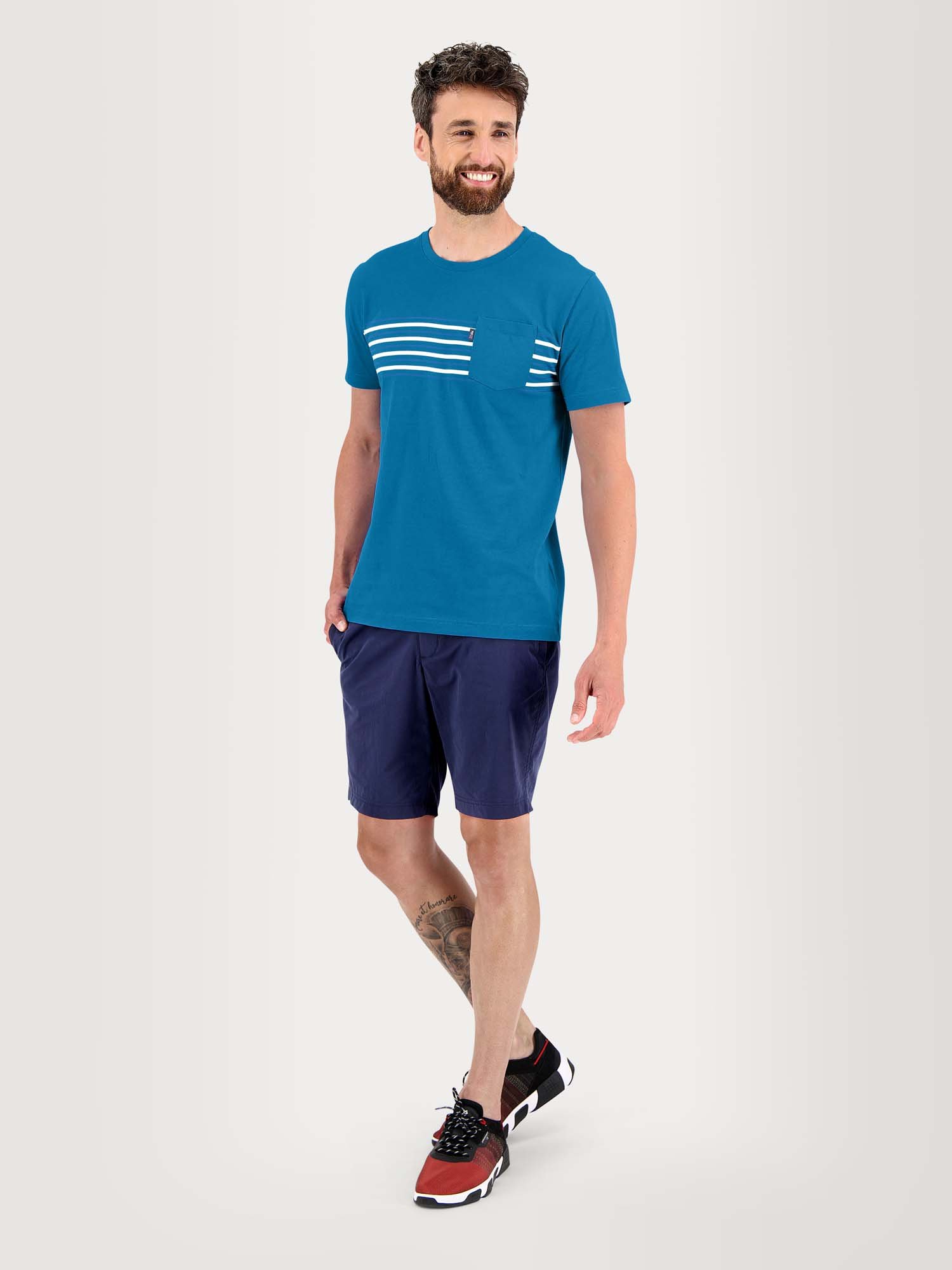 Tee Shirt Homme Coton Biologique Bleu