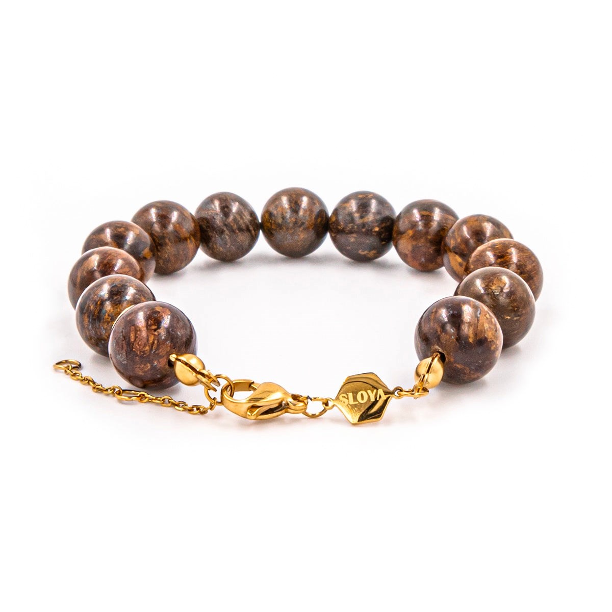 Bracelet Kamelia en pierres naturelles Bronzite
