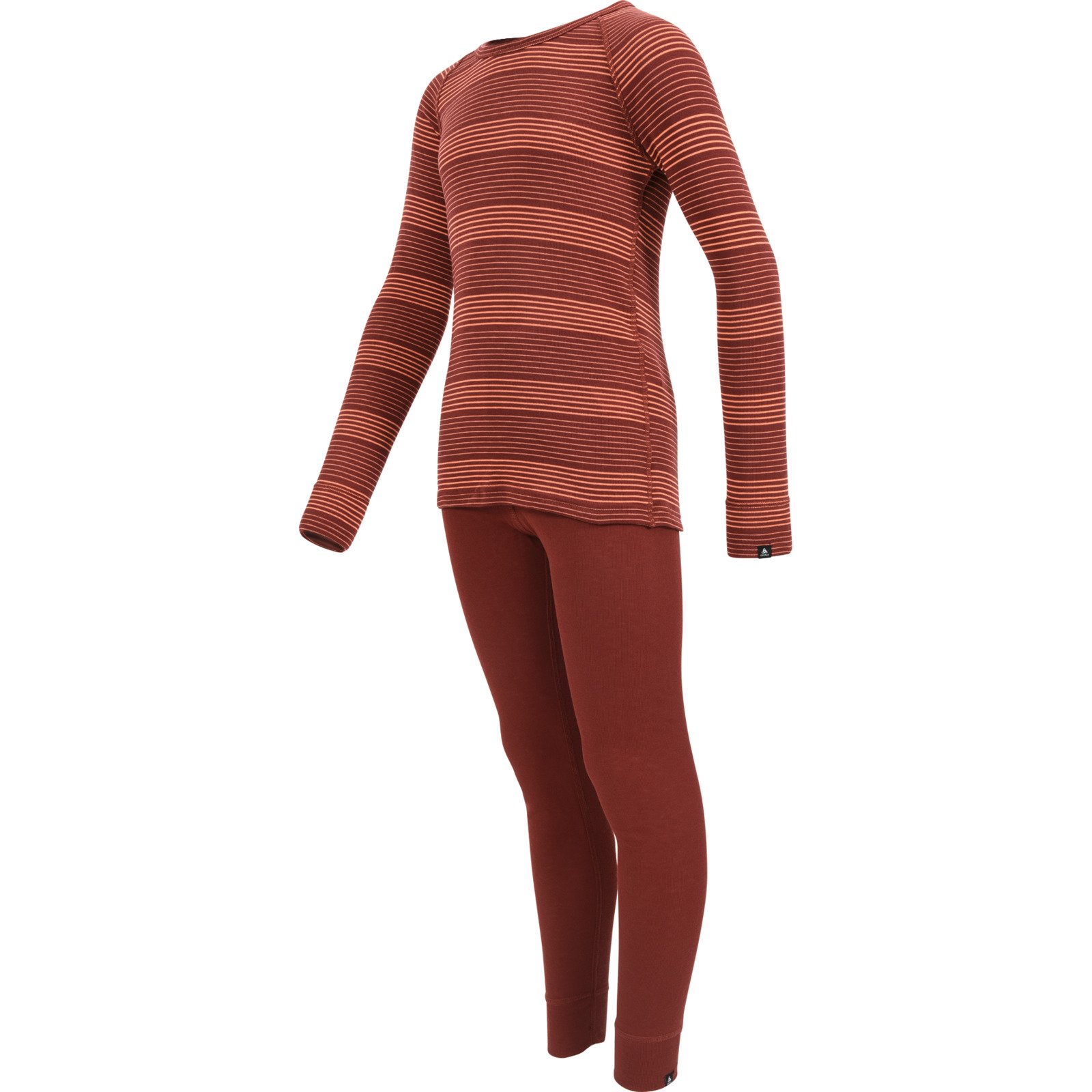 Odlo Kinder-Thermowäsche-Set Active Warm dunkelrot