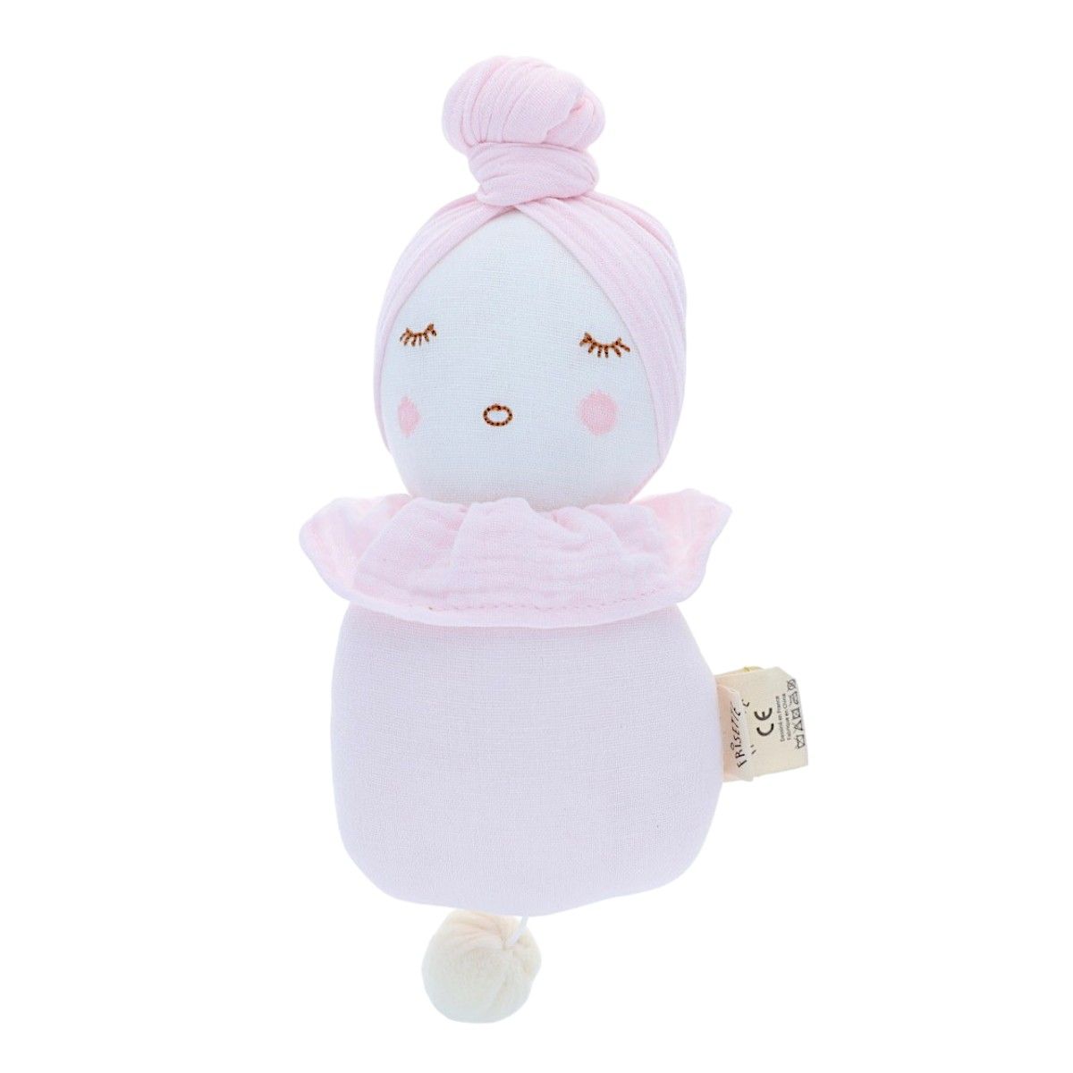 Poupée musicale rose pâle Frisette