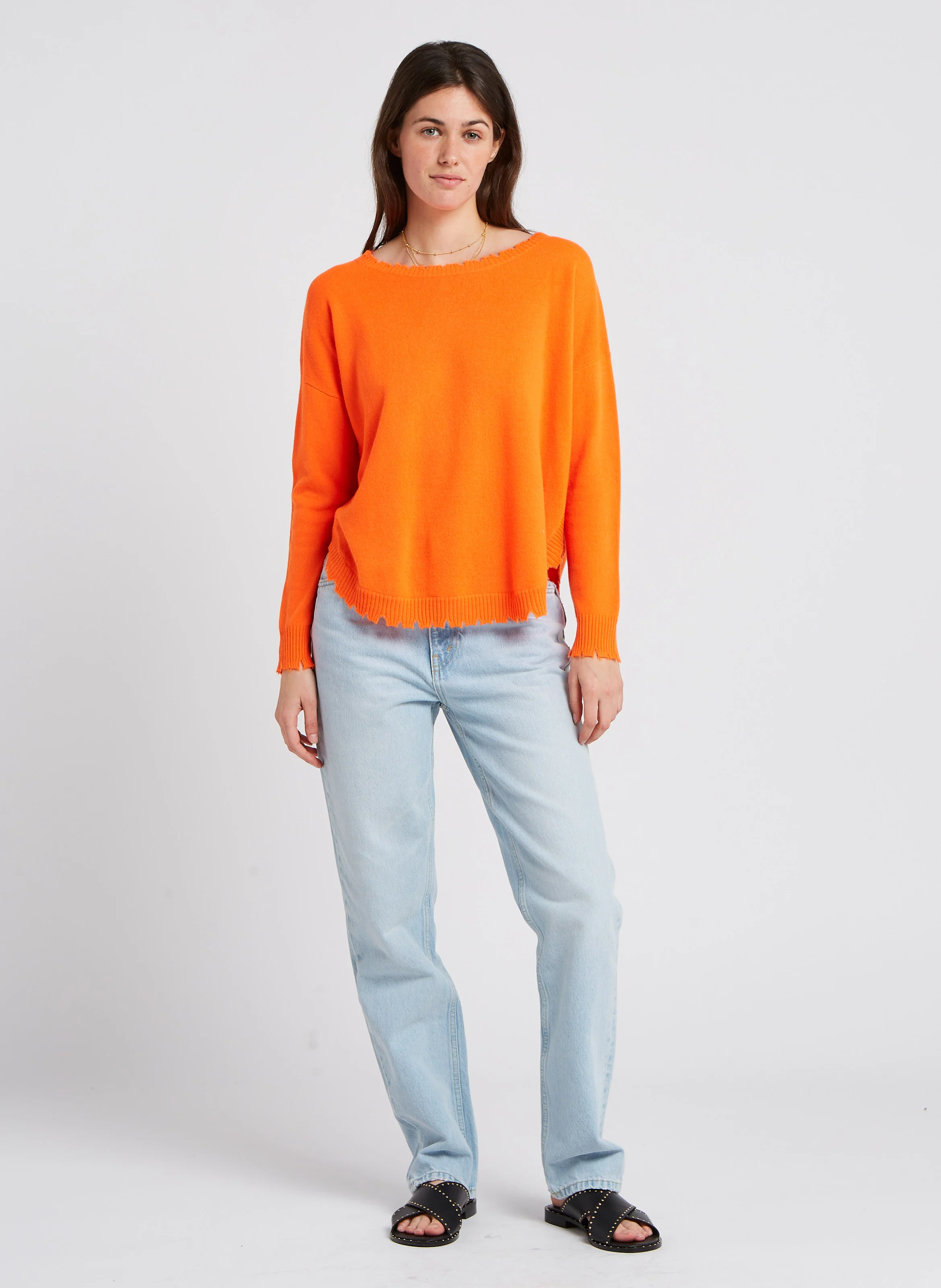 70S STRAIGHT - Jean droit en coton | Jean Délavé