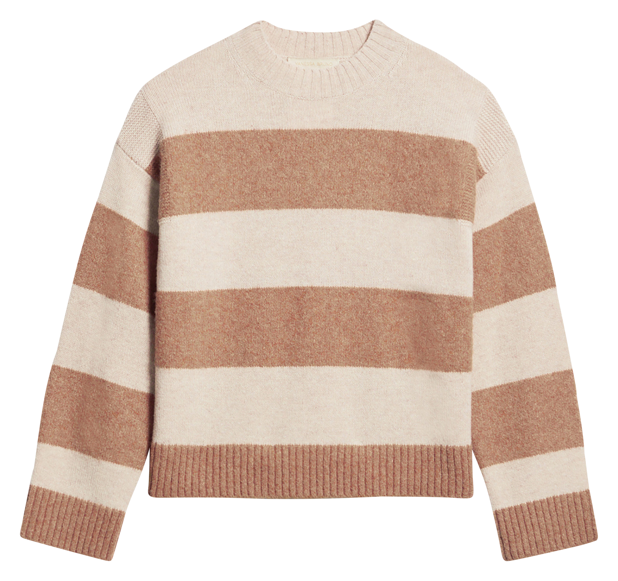 EDITH - Pull ample rayé en laine mélangée | Multicolore
