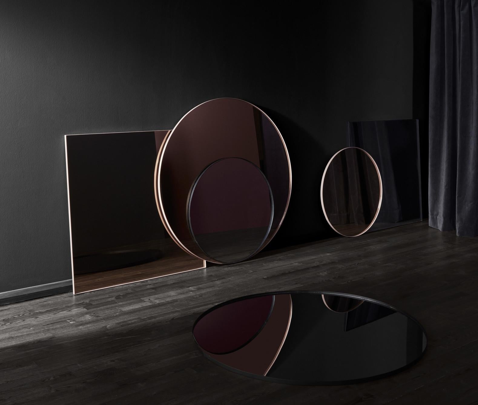 Circum spiegel Ã90 transparant|taupe