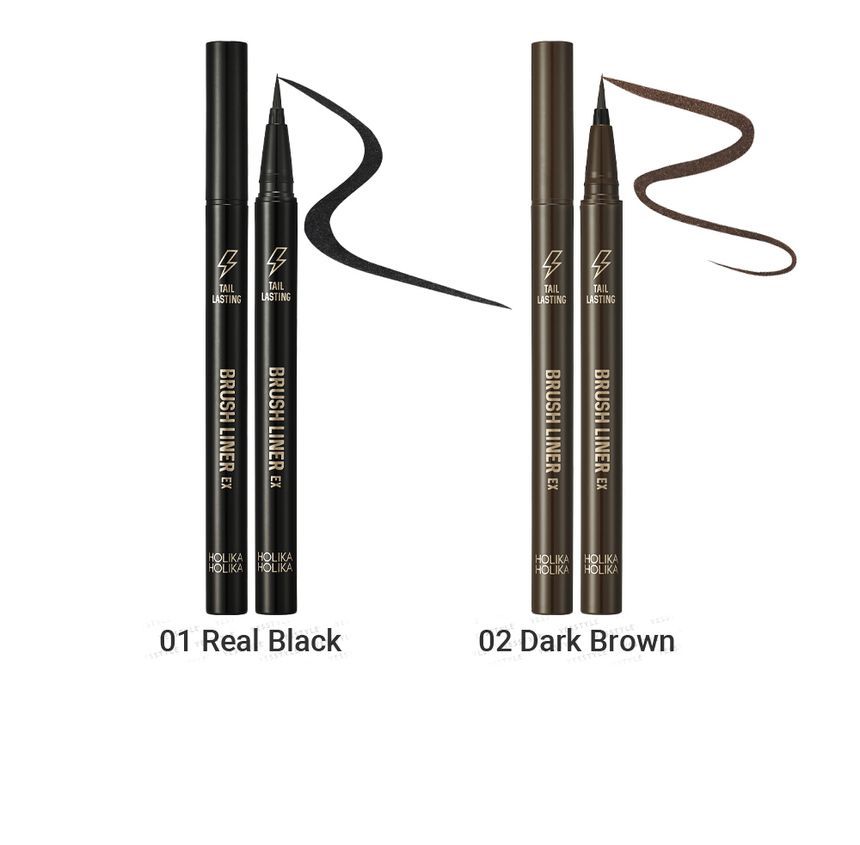 HOLIKA HOLIKA - Tail Lasting Brush Liner EX - 2 kleuren